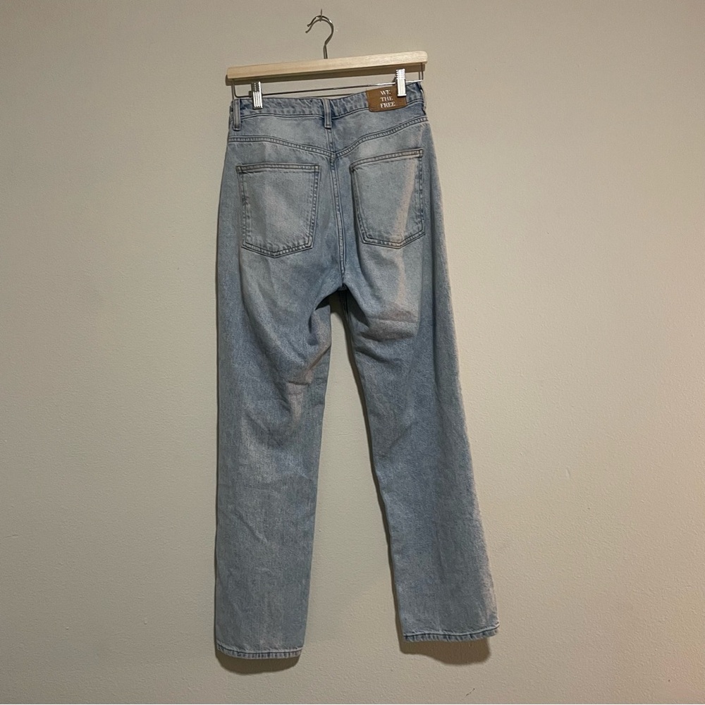 We the Free Free People Light Blue Pacifica Straight Leg Jeans, Size 27 - Picture 3 of 5